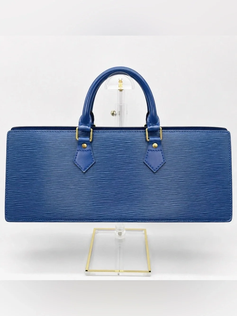 Vintage Louis Vuitton Epi Triangle Sac in Royal Blue
